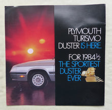 Lade das Bild in den Galerie-Viewer, Plymouth 1984 Turismo Duster - US-Prospekt Brochure 1983 USA Großformat
