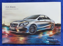 Lade das Bild in den Galerie-Viewer, Mercedes CLA-Klasse CLA - Preisliste MJ 2013 - Prospekt Brochure 01.2013
