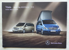 Lade das Bild in den Galerie-Viewer, Mercedes Viano Marco Polo Westfalia Fun - Preisliste MJ 2011 - Prospekt 07.2010
