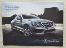 Lade das Bild in den Galerie-Viewer, Mercedes-Benz E-Klasse Coupe - Preisliste MJ 2013 - Prospekt Brochure 03.2013
