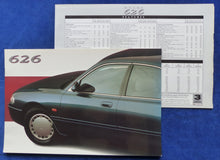 Lade das Bild in den Galerie-Viewer, 1993 Mazda 626 Sedan Hatch - US-Prospekt Brochure + Daten 05.1992 USA Großformat
