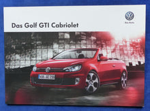 Lade das Bild in den Galerie-Viewer, VW Golf GTI Cabrio MJ 2014 - Prospekt Brochure 05.2013
