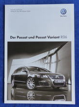 Lade das Bild in den Galerie-Viewer, VW Passat Variant R36 - Preisliste MJ 2010 - Prospekt Brochure 11.2009
