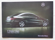 Lade das Bild in den Galerie-Viewer, Mercedes E-Klasse Coupe E 500 MJ 2009 - Prospekt Brochure + Preisliste 02.2009
