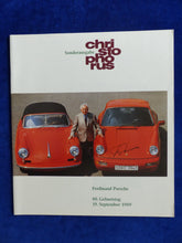 Lade das Bild in den Galerie-Viewer, Porsche Christophorus Sonderausgabe 80. Geburtstag - Prospekt Brochure 10.1989
