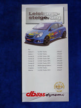 Lade das Bild in den Galerie-Viewer, dbilas Leistungssteigerung für Opel Corsa Astra Meriva - Prospekt Brochure 2017
