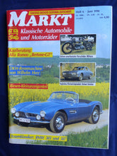 Lade das Bild in den Galerie-Viewer, Oldtimer Markt Heft 6/1990 - BMW 503 507 Alfa Romeo Bertone-GT Reliant DKW
