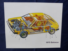 Lade das Bild in den Galerie-Viewer, Volkswagen 1975 Scirocco - US-Prospekt Brochure 1974 USA
