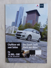 Lade das Bild in den Galerie-Viewer, Suzuki Swift Black and White Sondermodell MJ 2009 - Prospekt Brochure 05.2008
