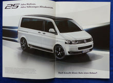 Lade das Bild in den Galerie-Viewer, VW Bus T5 Multivan Edition 25 MJ 2012 - Prospekt Brochure + Preisliste 11.2011
