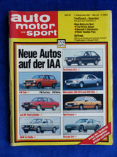 Lade das Bild in den Galerie-Viewer, Auto Motor Sport Heft 18/1981 - Porsche 944 Mercedes 500 SEC VW Polo IAA &#39;81
