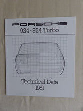 Lade das Bild in den Galerie-Viewer, Porsche 924 Turbo MY 1981 - US-Prospekt Brochure + Technical Data 1980 USA
