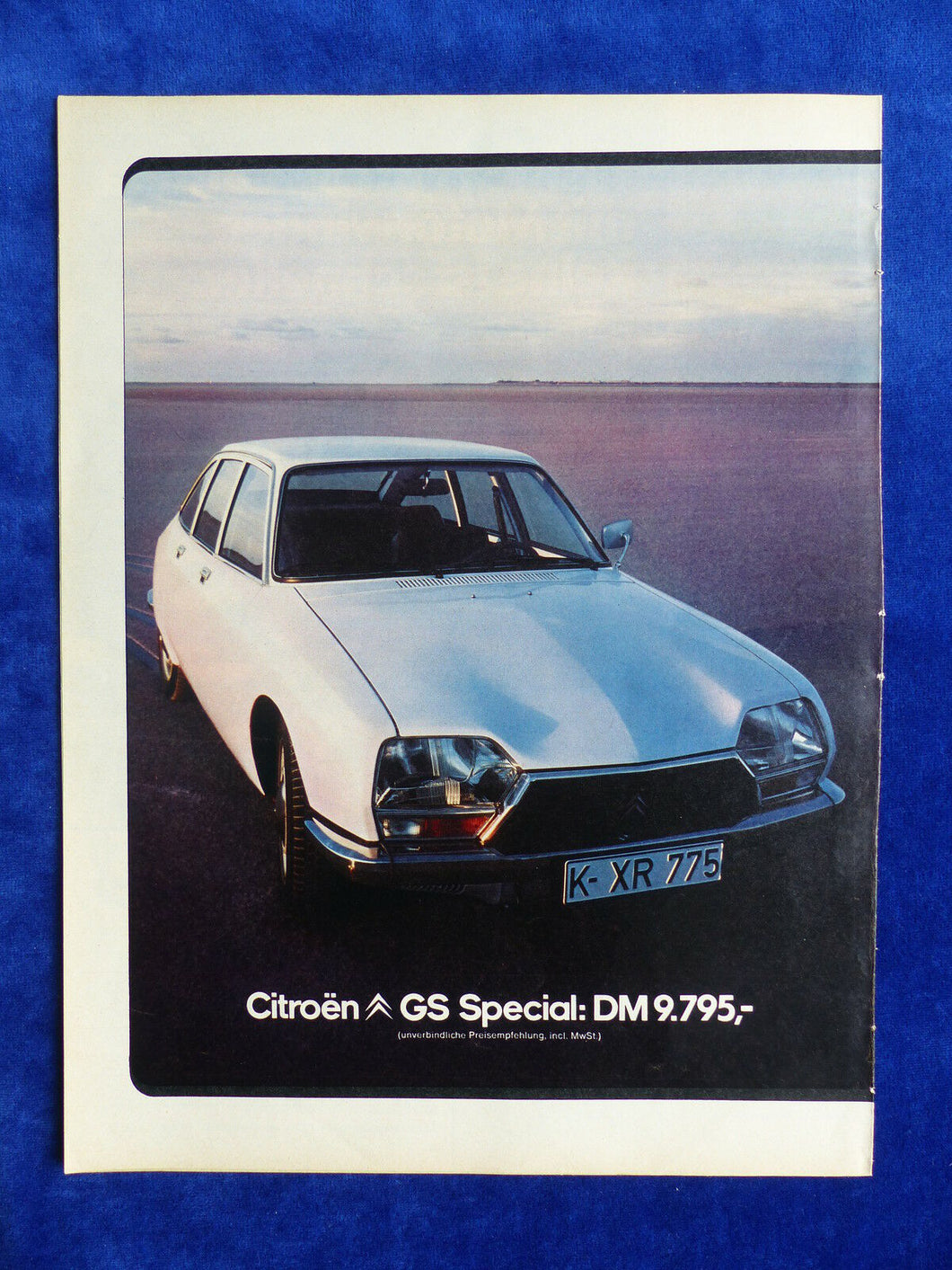 Citroen GS Special - Werbeanzeige Reklame Advertisement 1977