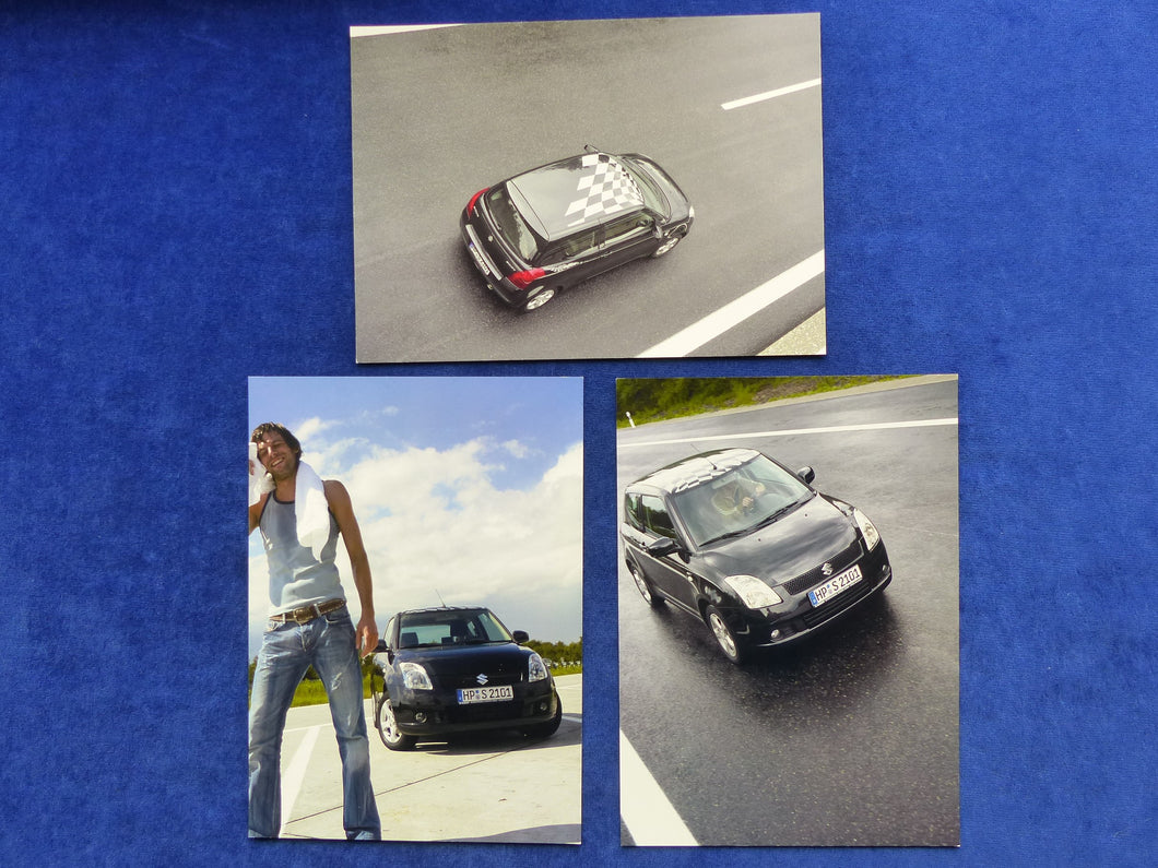 Suzuki Swift Black Sport Edition MJ 2006 - 3x Original Pressefotos 08.2005