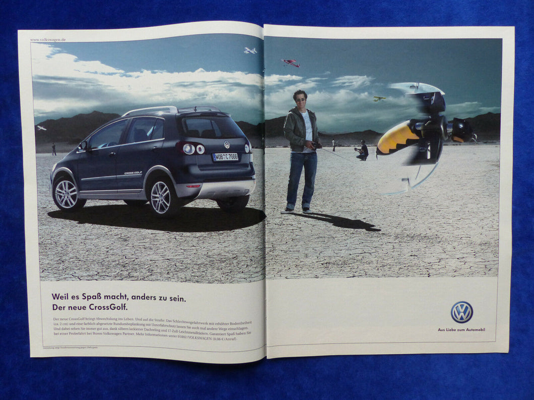 VW Golf CrossGolf - Werbeanzeige Reklame Advertisement 2007