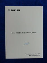 Lade das Bild in den Galerie-Viewer, S0021) Suzuki Liana Sondermodell Snow - Pressefoto Werk-Foto press photo 09.2005
