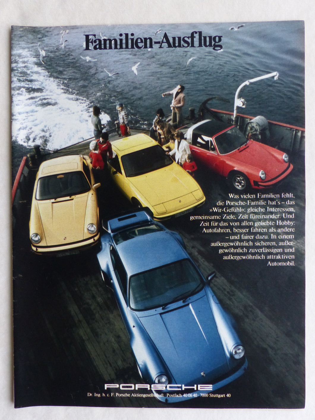 Porsche 911 Carrera Targa Turbo - Werbeanzeige Reklame Advertisement 1976