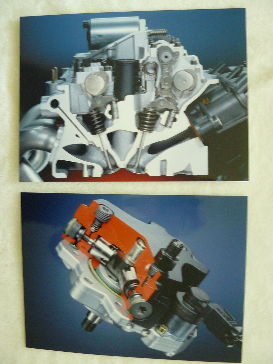 BMW 4-Zylinder-Motor Benzin Diesel - 2x Pressefotos press photos 2001