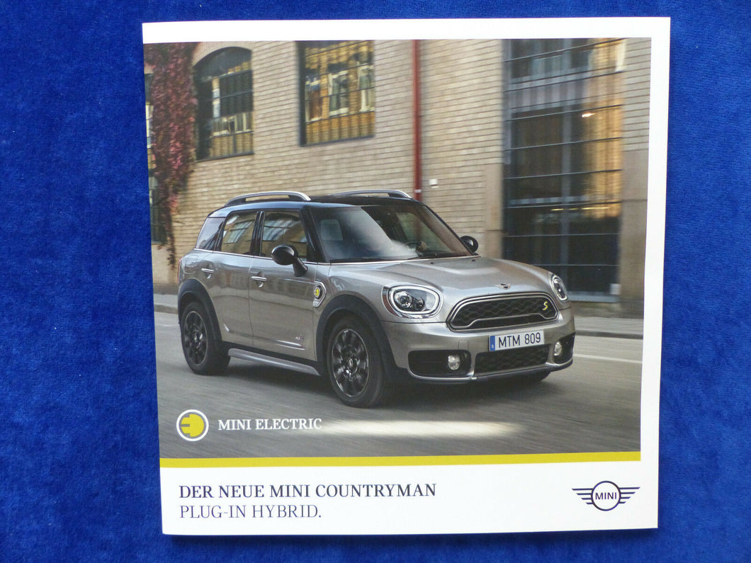 Mini Countryman Plug-In Hybrid MJ 2017 - Prospekt Brochure 10.2016