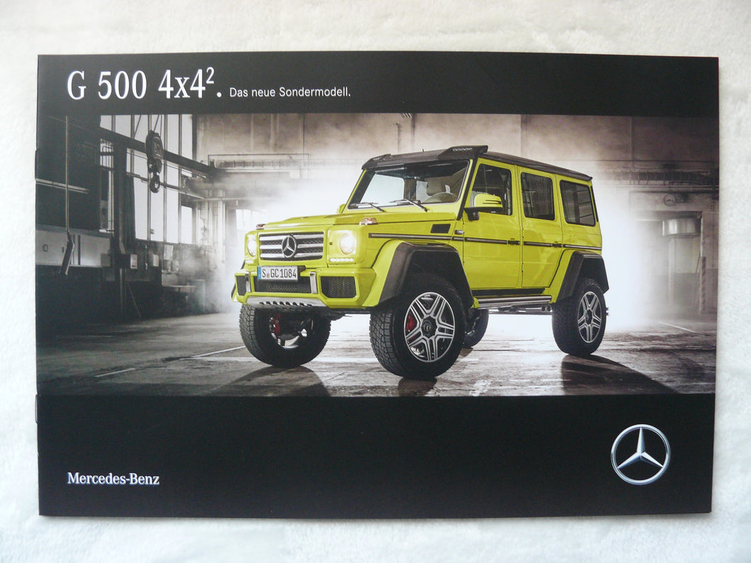 Mercedes G-Klasse G 500 4x4² Sondermodell MJ 2016 - Prospekt Brochure 06.2015 - car-brochure