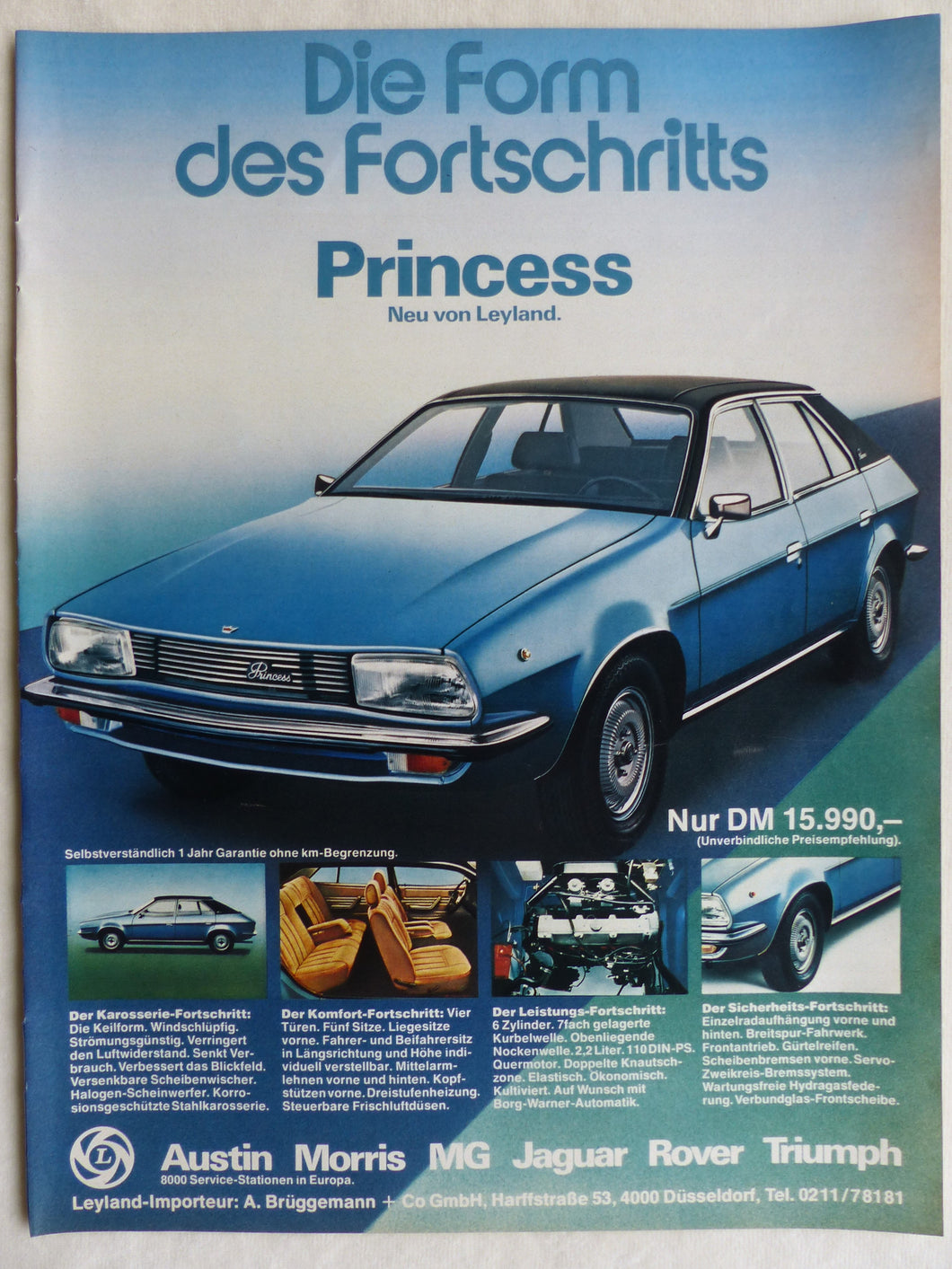 Leyland Princess - Werbeanzeige Reklame Advertisement 1976