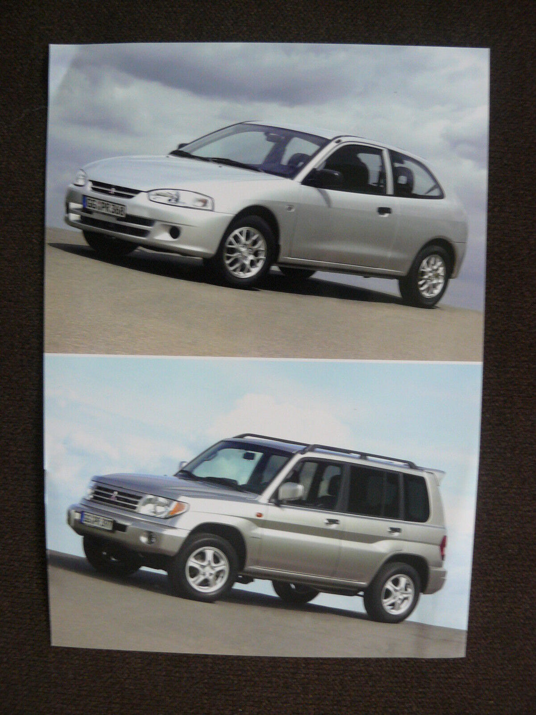 Mitsubishi Jubiläums-Modelle Colt Pajero - Original Pressefoto 05.2002