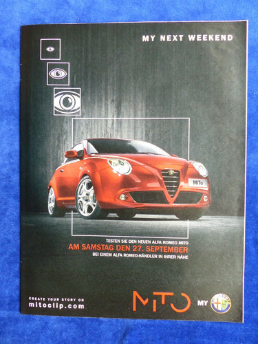 Alfa Romeo MiTo - Werbeanzeige Reklame Advertisement 2008 - car-brochure