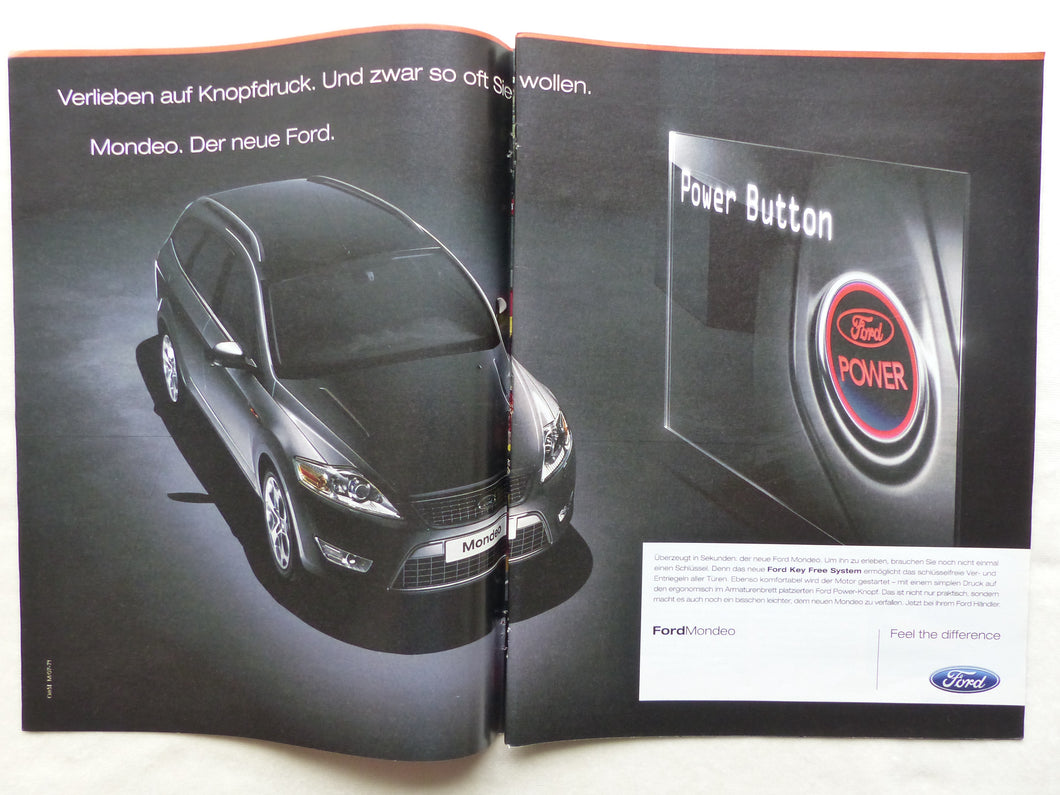 Ford Mondeo Turnier - Werbeanzeige Reklame Advertisement 2007
