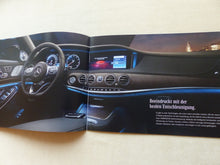 Lade das Bild in den Galerie-Viewer, Mercedes-Benz S-Klasse Limousine S560 MJ 2018 - Prospekt Brochure 05.2017
