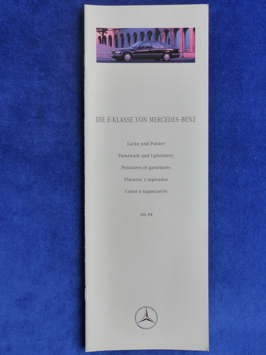 Mercedes-Benz E-Klasse W124 Lacke & Polster MJ 1995 - Prospekt Brochure 06.1994