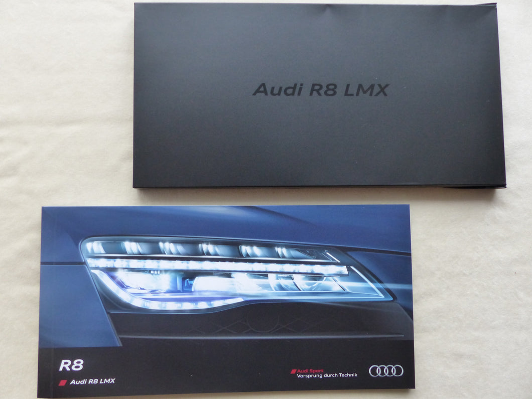 Audi R8 LMX Final Edition MJ 2015 - Limited 1 of 99 - Prospekt Brochure 06.2014