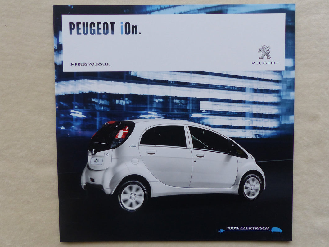 Peugeot iOn Elektroauto E-Motor MJ 2017 - Prospekt Brochure 06.2016