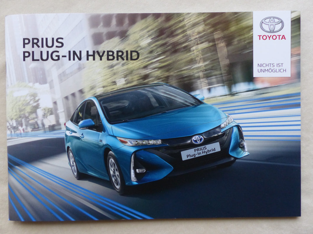 Toyota Prius Plug-In Hybrid - Prospekt Brochure 01.2017