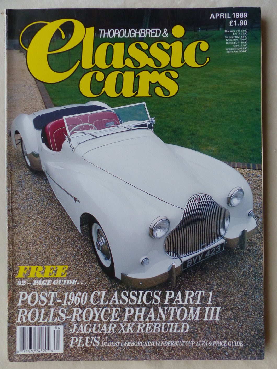 Classic Cars UK-Magazin 04/1989 - Alvis Sports Aston Martin DB6 Rolls-Royce