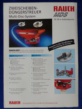 Lade das Bild in den Galerie-Viewer, Rauch MDS Zweischeiben-Düngerstreuer - Preisliste - Prospekt Brochure 90er

