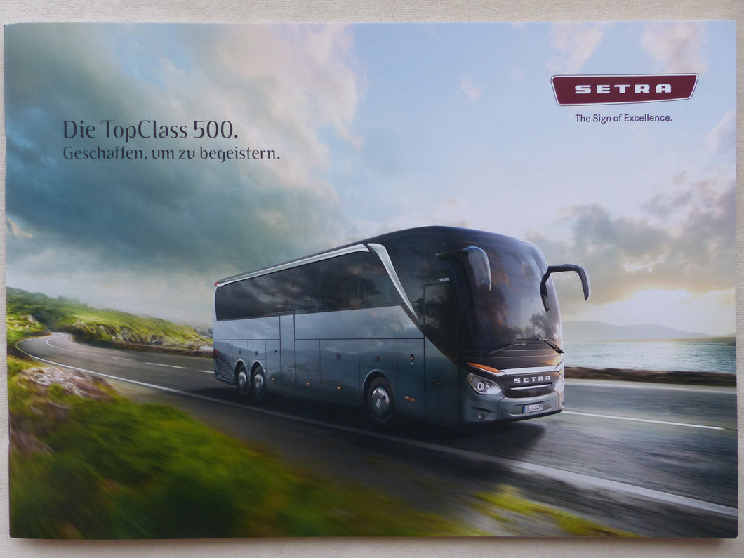 Setra Top Class 500 Bus Reisebus Mercedes MJ 2018 - Prospekt Brochure 08.2017