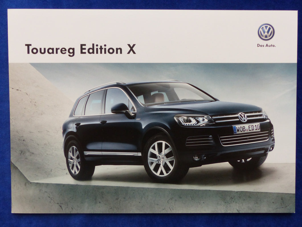 VW Touareg Edition X MJ 2014 - Prospekt Brochure 05.2013