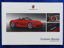 Lade das Bild in den Galerie-Viewer, Porsche Exclusive Boxster S Spyder MJ 2015 - Hardcover Prospekt Brochure 11.2014
