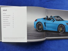 Lade das Bild in den Galerie-Viewer, Porsche Exclusive Boxster S Spyder MJ 2015 - Hardcover Prospekt Brochure 11.2014
