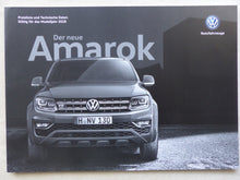Lade das Bild in den Galerie-Viewer, VW Amarok Canyon Aventura - Preisliste MJ 2018 - Prospekt Brochure 09.2017
