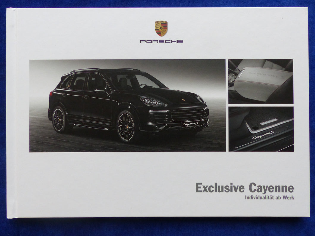 Porsche Exclusive Cayenne Turbo MJ 2015 - Hardcover Prospekt Brochure 11.2014
