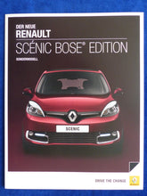 Lade das Bild in den Galerie-Viewer, Renault Scenic Bose Edition Sondermodell MJ 2013 - Prospekt Brochure 03.2013
