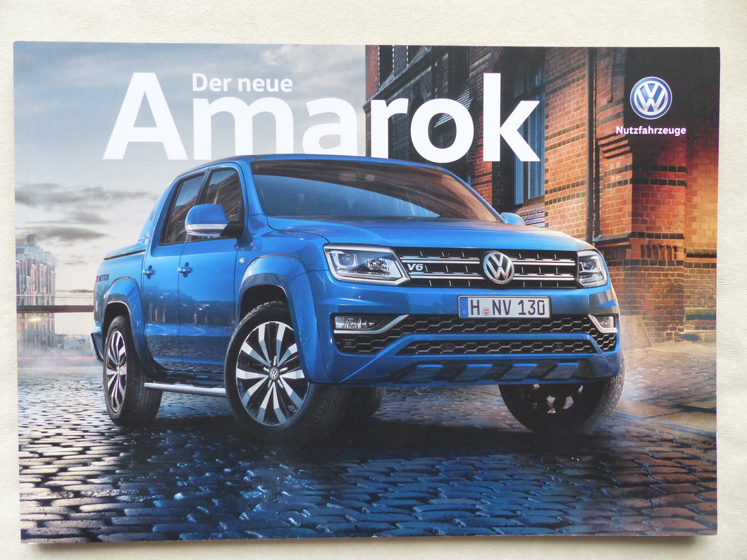 VW Amarok V6 Aventura MJ 2017 - Prospekt Brochure 10.2016 - car-brochure