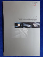 Lade das Bild in den Galerie-Viewer, Audi S4 - Farben Ausstattungen Daten MJ 1998 - Prospekt Brochure 09.1997
