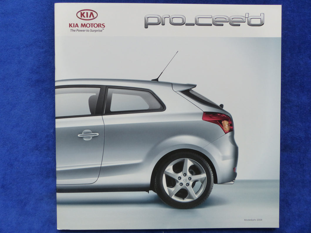 Kia pro_cee'd MJ 2008 - Prospekt Brochure 01.2008