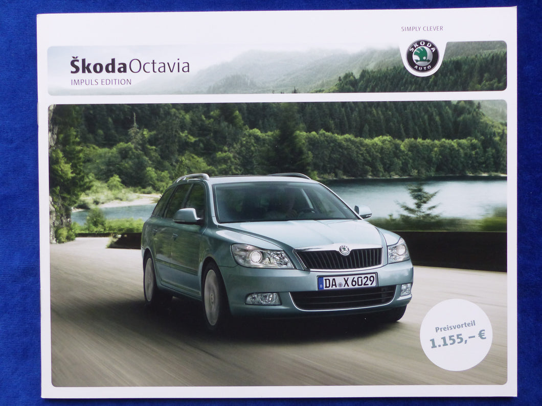 Skoda Octavia Impuls Edition MJ 2010 - Prospekt Preisliste Brochure 03.2010