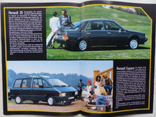 Lade das Bild in den Galerie-Viewer, Renault Programm '87 - 5 21 25 Espace Alpine V6 Turbo - Prospekt Brochure 1987
