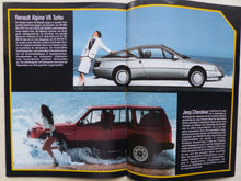 Lade das Bild in den Galerie-Viewer, Renault Programm '87 - 5 21 25 Espace Alpine V6 Turbo - Prospekt Brochure 1987
