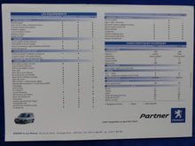 Lade das Bild in den Galerie-Viewer, Peugeot Partner Daten &amp; Ausstattungen - Prospekt Brochure 1996 Tunesien
