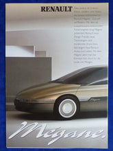 Lade das Bild in den Galerie-Viewer, Renault Megane Prototyp Forschungsfahrzeug V6 Turbo - Prospekt Brochure 05.1989
